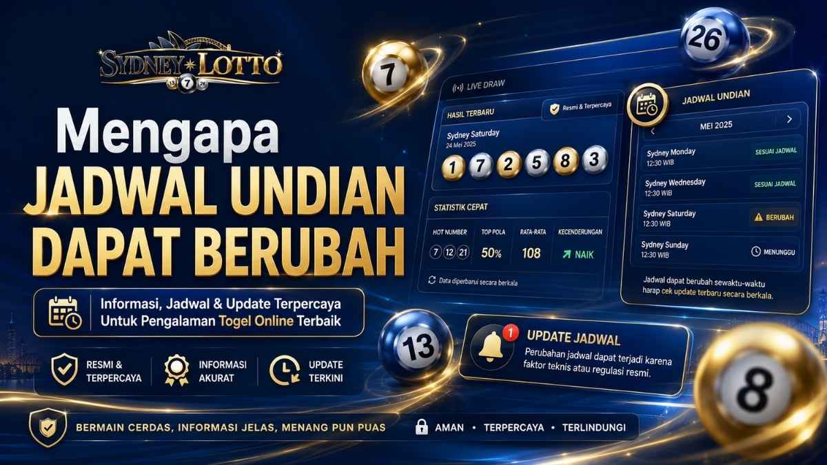 Mengapa Jadwal Undian Dapat Berubah